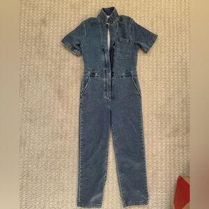 Faherty denim jumpsuit